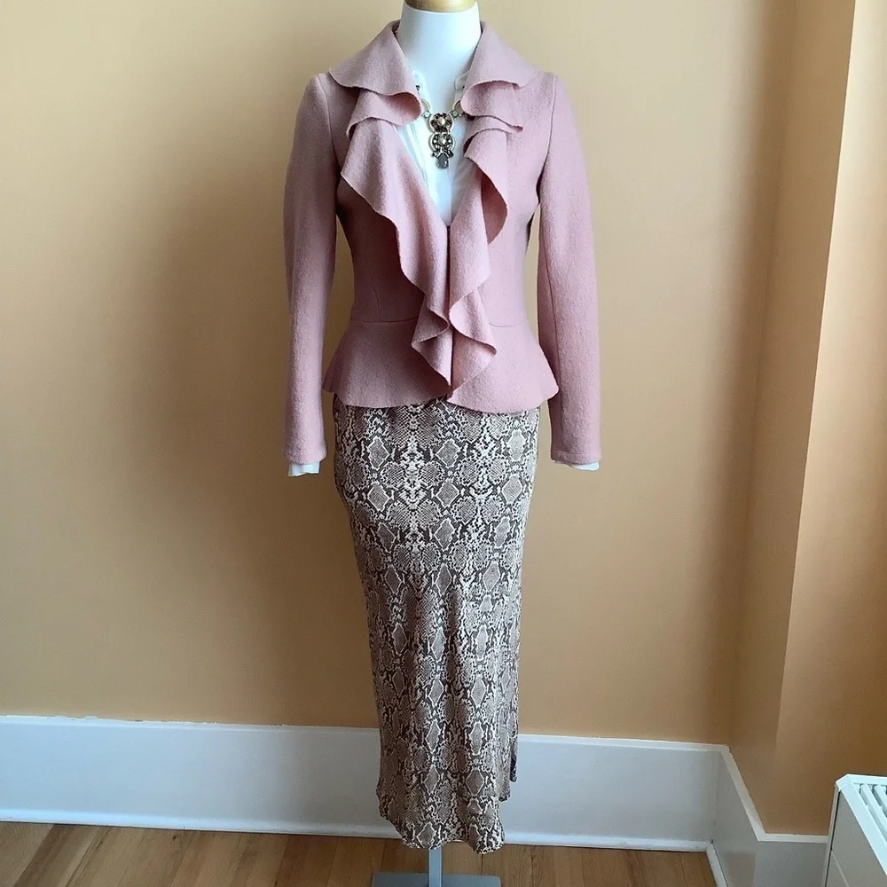 IRIS SETLAKWE Blush Wool Hourglass Blazer Size 6 - Picture 15 of 16